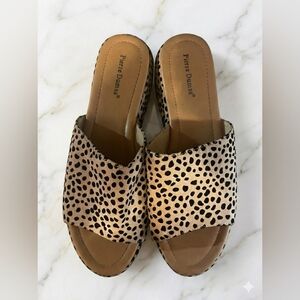 Pierre Dumas Leopard Print Women's Mules